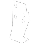 Genuine Nissan Bumper Cover Bracket G9185-4CLMH. Fixed Price $22.40.