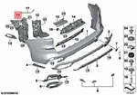 New Genuine Bmw X5 Rear Bumper Bracket Mount Left (2019-2023) Oe 51128069247. Fixed Price $128.34.