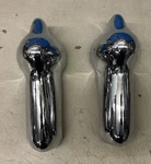 1954 Chevrolet Front Rear Nos Bumper Guards Holes For Cross Bar. T28. Fixed Price $395.00.