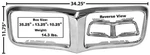 1969 Pontiac Firebird Front Bumper Chrome Plated New. Fixed Price $345.20.