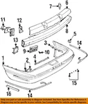 Gm Oem 97-99 Lesabre Rear Bumper Components-cover Support 25625191. Fixed Price $75.11.