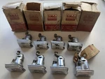 Nos 1960 Ford Fairlane Galaxie Trunk Lock Cover Letter Chrome C0AB-6443516. Fixed Price $65.00.