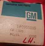 1969 Chevrolet Station Wagon Rear Qtr Side Marker Lh Bezel Nos Gm 3955035. Fixed Price $35.00.