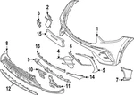Genuine Mercedes-benz Bumper Cover Spacer Panel 254-885-68-02. Fixed Price $20.80.