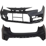 Pair Bumper Cover Fascias Set Of Front & Rear Sedan For Toyota Corolla 22-25. Fixed Price $407.59.