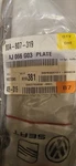 Genuine Audi Contact Plate 80A-807-319-D. Fixed Price $160.00.