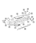 Genuine Mopar Bumper End Cap Left 68231989AA. Fixed Price $89.72.