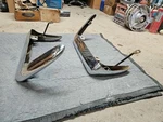 Pair Oem 1968 1973 Chevy Corvette Rear Bumpers Driver And Passenger & Braces. Fixed Price $245.00.