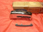 Nos 1974 Lincoln Continental Right Rear Bumper Guard With Pad & Bolts. Fixed Price $105.95.