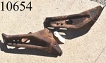 1964 Ford Galaxie Rear Outer Bumper Brackets Braces Left Right Pair Lh Rh. Fixed Price $80.75.