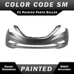 New Painted *sm Bright Silver* Front Bumper Cover For 2010-2013 Hyundai Sonata. Fixed Price $380.99.