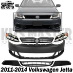 New Front Bumper Cover Paintable & Headlights Kit For 2011-2014 Volkswagen Jetta. Fixed Price $354.90.