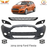 Front Bumper Cover Fascia & Fog Light Assembly Kit 2014-2019 Ford Fiesta. Fixed Price $320.00.