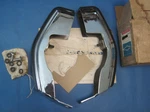 New Old Stock 1973 Chevrolet Front Bumper Guards 994343. Fixed Price $450.00.