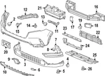 Genuine Honda Bumper Guide 71280-3A0-A01. Fixed Price $8.25.
