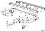 Rear Bumper Trim Left For Bmw E-30. Fixed Price $159.95.