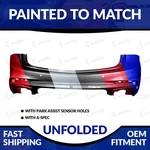 New Painted 2018-2020 Acura Tlx Unfolded Rear Bumper W/ Snsr Holes & Spec Pkg. Fixed Price $564.98.