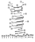 Genuine Mopar Rear Fascia Valance Panel 68552618AA. Fixed Price $63.89.