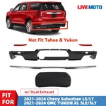 For 2021-2024 Gmc Yukon Xl Dual Exhaust Rear Lower Bumper Cover Trim Molding Kit. Fixed Price $239.99.