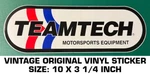 Teamtech Motorsports Equipment - Vintage Original Vinyl Decal Sticker Racing. Fixed Price $8.66.