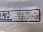 1941 Ford Passenger Car Rear Bumper Arm Grommets 11A-17792/3-S. Fixed Price $13.22.