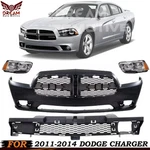 Front Bumper Cover Fascia & Headlight Assembly Kit For 2011-2014 Dodge Charger. Fixed Price $343.87.