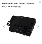 Honda Accord 18-25 Rear Bumper Spacer Box Absorber New Oem 71576-TVA-A00. Fixed Price $15.00.