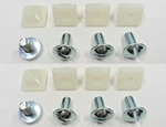 (16PCS) License Plate Screws & Nuts! For Mopar Body Cuda Dart Duster Etc. Fixed Price $38.00.
