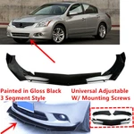 Add-on Universal For 2010-12 Nissan Altima Gloss Black Front Bumper Lip Splitter. Fixed Price $59.83.