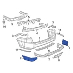 For Dodge Durango 2018-2025 68193403AB Rear Left Bumper Cover Heat Shield. Fixed Price $233.68.