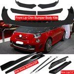 8PCS For Fiat Abarth 595 500 Black Front Bumper Lip Spoiler Splitter Side Skirts. Fixed Price $159.99.