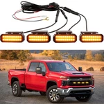 For Chevy Silverado 1500 2500 3500 Led Marker Front Grille Light Kit Smoke. Fixed Price $49.93.