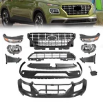 Front Bumper Cover Kit W/grille/turn Signal/headlight For 2020-25 Hyundai Venue. Fixed Price $1139.98.