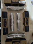 1940 Ford Bumper Guards, Stunning Chrome Plating, Set Of Brand New With.... Fixed Price $293.67.