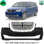 Front Bumper Cover & Grille Assembly For 2011-2020 Dodge Grand Caravan Ram C/v. Fixed Price $242.85.