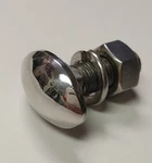New Stainless Oval Head Bumper Bolt 1933-41 Ford Car Pickup 48-17758. Fixed Price $9.00.