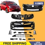 Front Complete Bumper Cover Kit W/ Grille Fog Light For 2016-2018 Toyota Prius. Fixed Price $337.99.