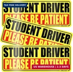 Singaro Student Driver For Car - Please Be Patient, 3PCS Magnetic Reflect. Fixed Price $8.11.