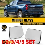Left & Right Heated Mirror Glass W/backing For 2019-2024 Chevy Silverado 1-5SET. Fixed Price $181.44.