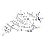 Ford Escape 2008-2012 8L8Z16A024A Front Left Bumper Cover Bracket. Fixed Price $52.00.
