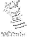 Genuine Mopar Rear Lower Fascia 68282631AD. Fixed Price $56.92.