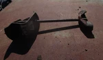 1957 Lincoln Premier Spare Tire Hold Down Rod Wing Nut And Bracket. Fixed Price $55.00.