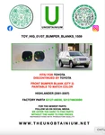 Fits/for Toyota Highlander 01-07 Bumper Blanks Part# 52127-48030, 5212748030B0. Fixed Price $22.50.