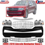 Front Bumper Cover Primed & Grille Kit For 2009-2014 Lincoln Navigator Base. Fixed Price $1875.00.