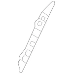 Genuine Mercedes-benz Bumper Cover Spacer Panel 192-885-77-00. Fixed Price $54.00.