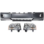 Bumper Cover + Headlight Set Halogen For 2005-2007 Jeep Grand Cherokee. Fixed Price $349.80.