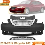 Front Bumper Cover Primed Plastic & Grille Kit For 2011-2014 Chrysler 200. Fixed Price $291.48.