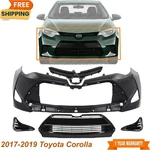 Front Bumper Cover Primed & Grille Assembly For 2017-2019 Toyota Corolla. Fixed Price $236.97.