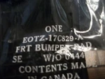 Nos 1980 - 1986 Ford F100 F150 F250 F350 Bronco Front Bumper Guard Pad Insert. Fixed Price $34.99.