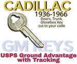 1936-1966 Gm Cadillac Doors Trunk Glovebox Key Cut To Code 8751-9000. Fixed Price $11.99.